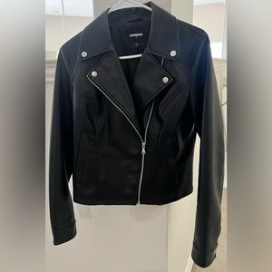 Women’s Faux Leather Moto Jacket, small